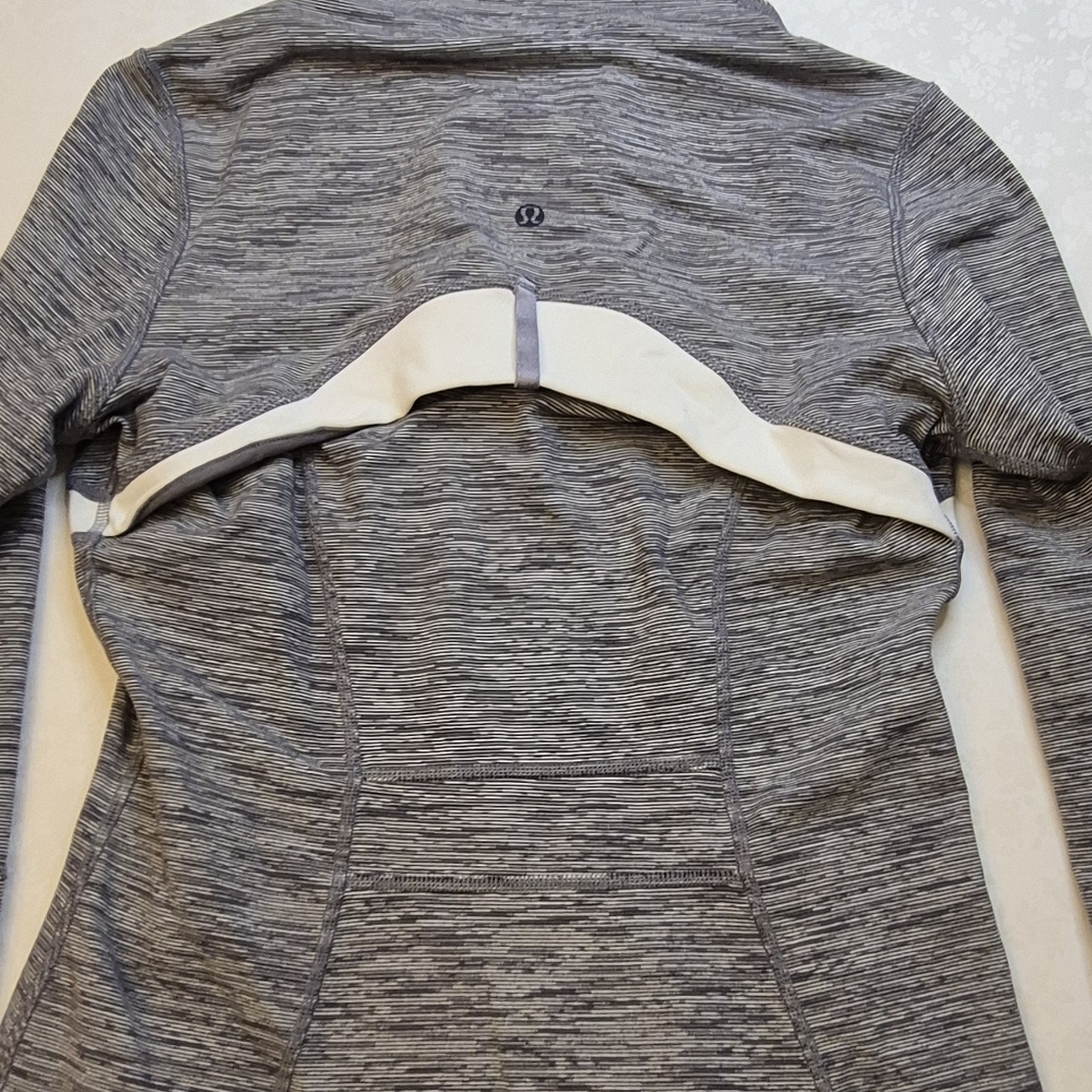Lululemon Define Jacket Sz 6 Gray White Wee Are From Space Full Zip - Picture 8 of 11